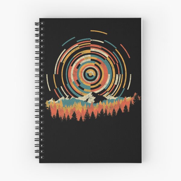 Item preview, Geometric Concentric Circle Sun Mountain Pine Tree designed and sold by Minkoflav.