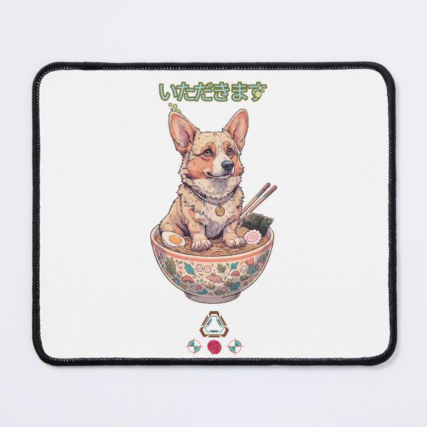 Item preview, Corgi in a Whimsical Ramen Bowl - Cute Japanese Food & Dog Art designed and sold by Whimsy Trail Co.