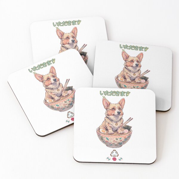 Item preview, Corgi in a Whimsical Ramen Bowl - Cute Japanese Food & Dog Art designed and sold by Whimsy Trail Co.