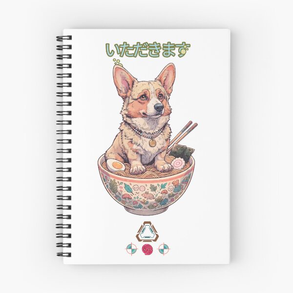 Item preview, Corgi in a Whimsical Ramen Bowl - Cute Japanese Food & Dog Art designed and sold by Whimsy Trail Co.