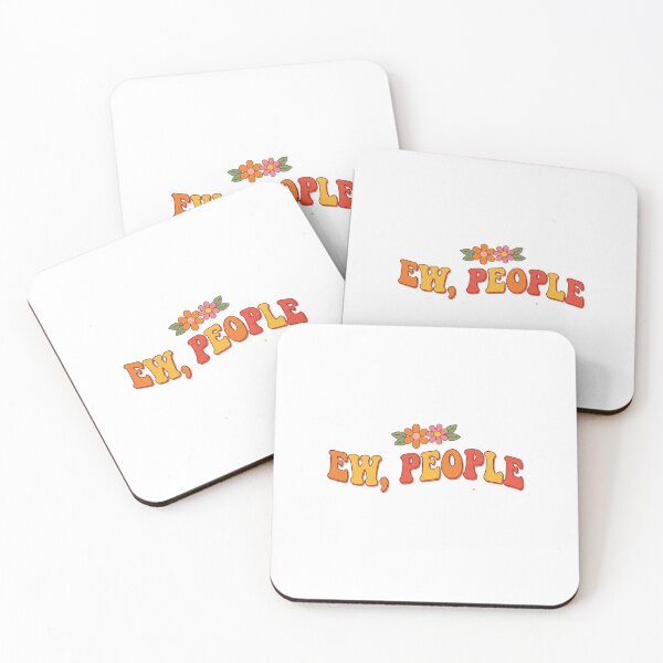 Item preview, Ew People Retro Groovy Sarcastic Introvert Flower designed and sold by Amituniqdesign .
