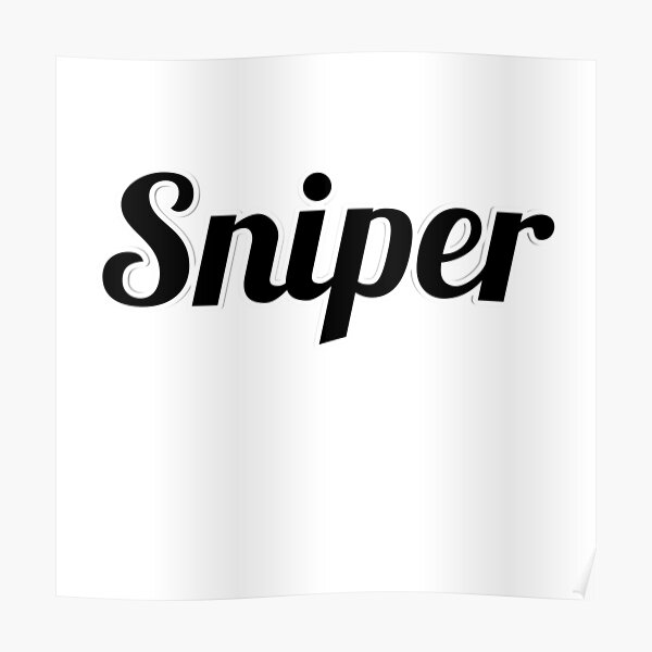 Poster Sniper Redbubble