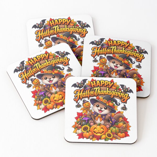 Item preview, Cute Otter Witch Halloween thanksgiving designed and sold by QuiteOrbit.