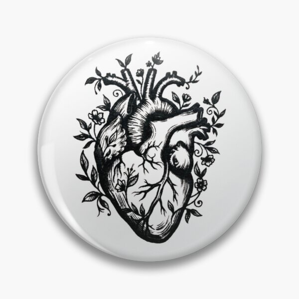 Item preview, Heart & Vine – Fine Line Tattoo Style Art Print designed and sold by YesterdayTodayTomorrow.