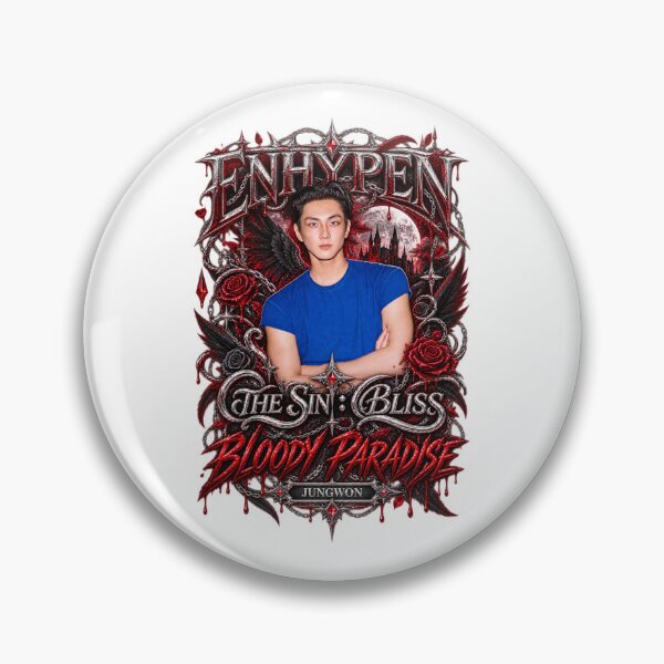 Item preview, Jungwon Bloody Paradise Moody Red Contrast Design designed and sold by Valeree Store.