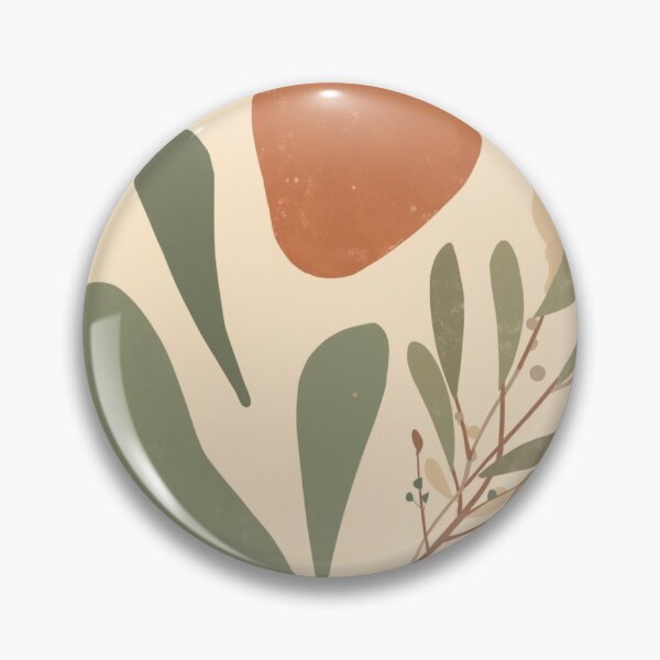 Item preview, Abstract Botanical Shapes Terracotta and Sage Green designed and sold by Zaramodo.