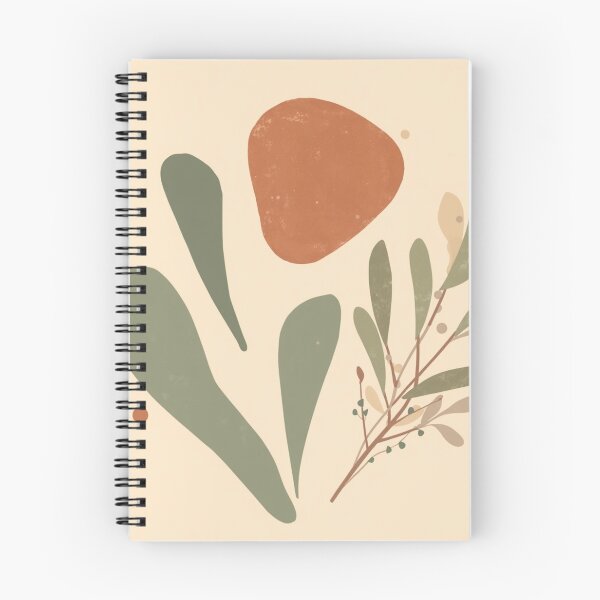 Item preview, Abstract Botanical Shapes Terracotta and Sage Green designed and sold by Zaramodo.