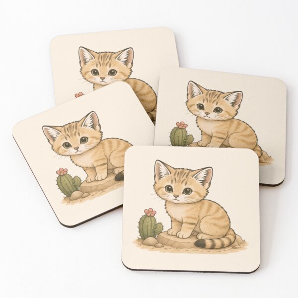 Item preview, Desert Dreamer Sand Cat Kitten designed and sold by MellowMunchkins.