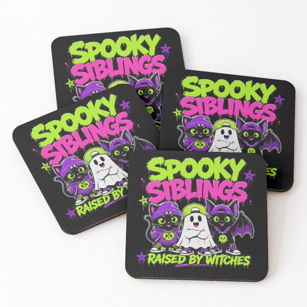 Item preview, Spooky Siblings Raised by Witches Halloween designed and sold by markymaarty.