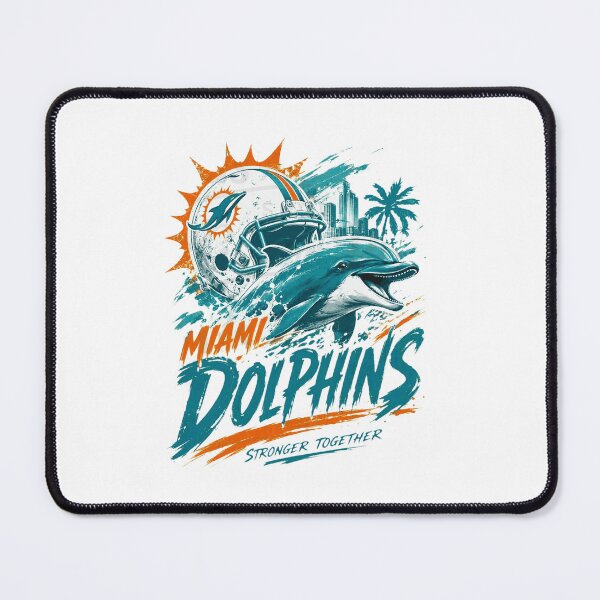 Item preview, Miami Dolphins Football Helmet Dolphin Ocean Art designed and sold by eholycross.