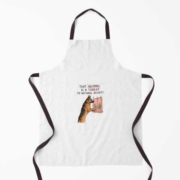 Item preview, Squirrel National Security Threat German Shepherd Art designed and sold by SarcasmAndSpite.