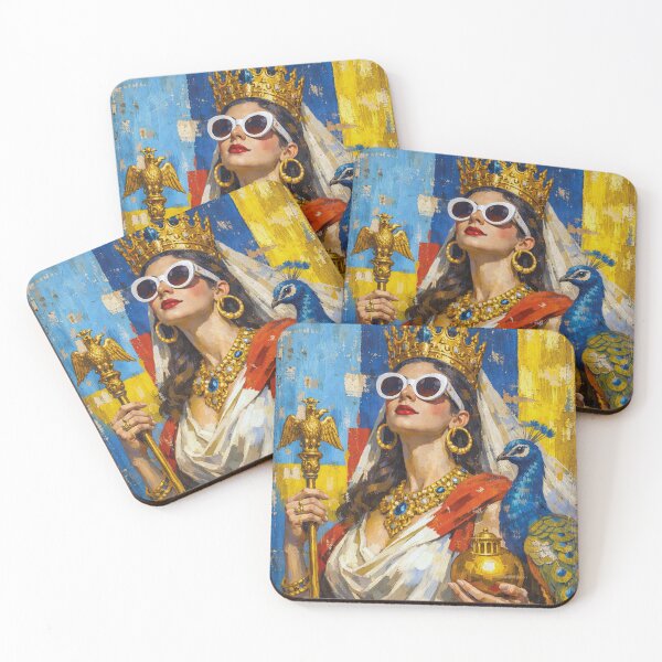 Item preview, Roman Goddess Juno with sunglasses – Queen of the Gods Painting designed and sold by GalleryKauffeld.