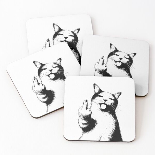 Item preview, F U Cat Funny Rude Cat designed and sold by MonkiFlipp.