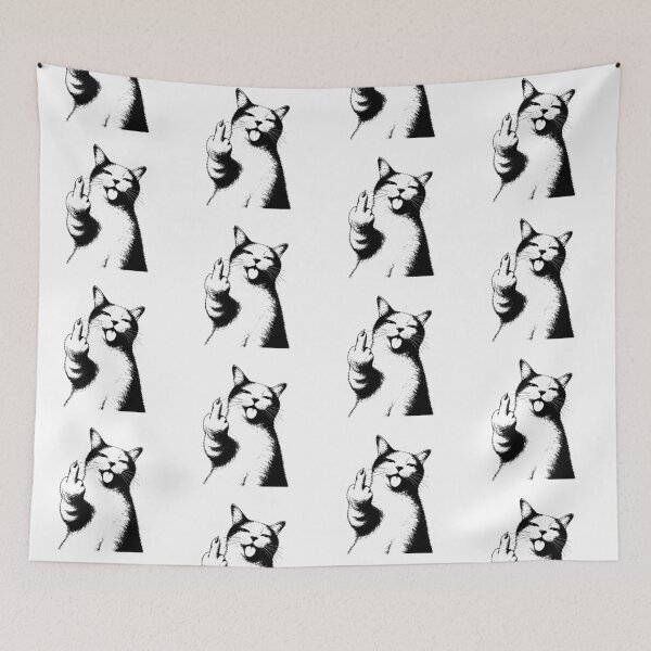 Item preview, F U Cat Funny Rude Cat designed and sold by MonkiFlipp.