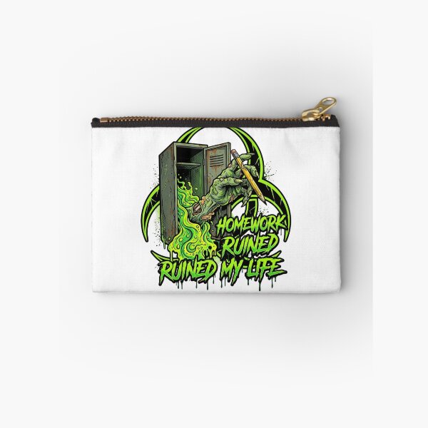 Item preview, Homework Ruined My Life Toxic Sludge Biohazard Zombie Hand T-Shirt designed and sold by KreatoLab.