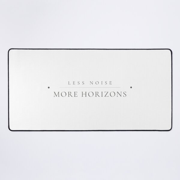 Item preview, Less Noise. More Horizons. — Minimalist Nature Quote Print designed and sold by CairnStudio.
