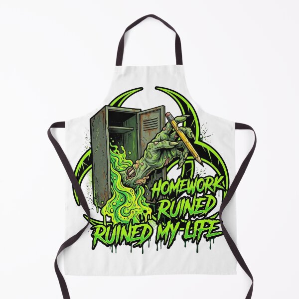 Item preview, Homework Ruined My Life Toxic Sludge Biohazard Zombie Hand T-Shirt designed and sold by KreatoLab.