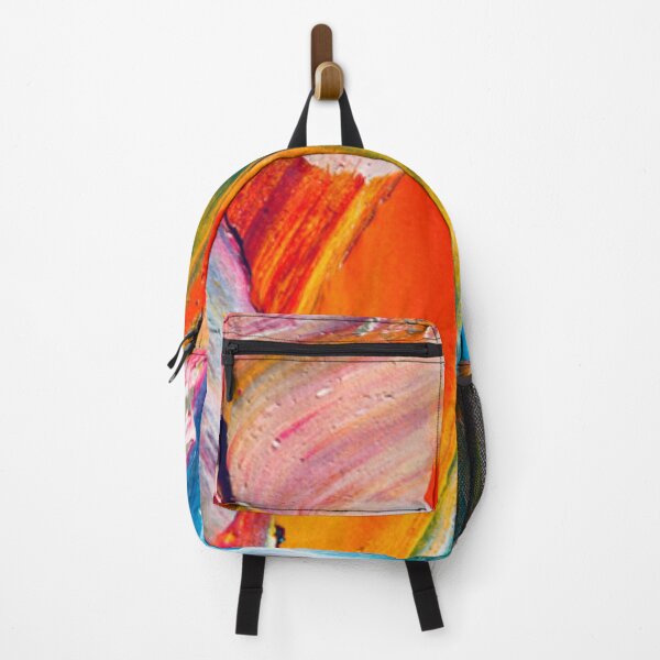 Item preview, Vibrant Abstract Oil Paint Texture Brush Stroke Wall Art Main Tag designed and sold by LuxocaDesigns24.