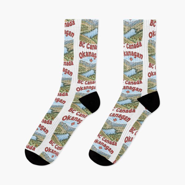 Item preview, Okanagan BC Canada Colorful Cute Landscape Orchard designed and sold by HowToCanadian.