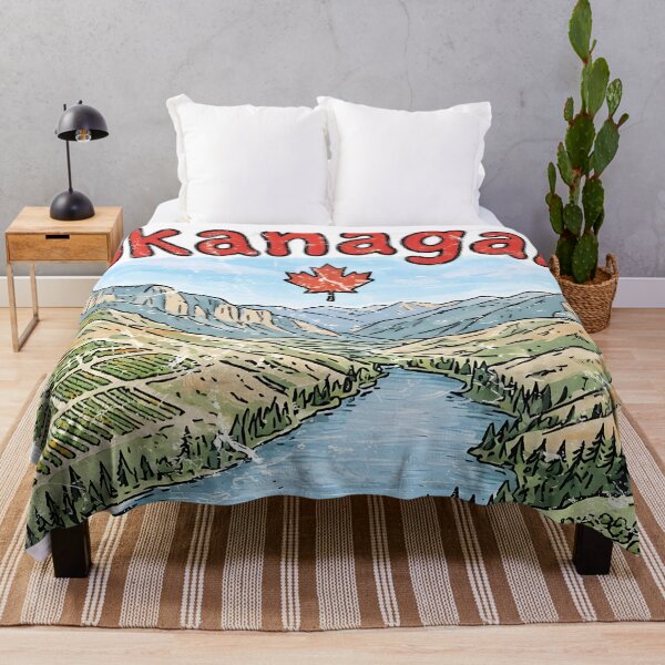 Item preview, Okanagan BC Canada Colorful Cute Landscape Orchard designed and sold by HowToCanadian.
