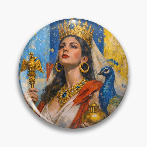 Item preview, Roman Goddess Juno with peacock – Queen of the Gods Painting designed and sold by GalleryKauffeld.