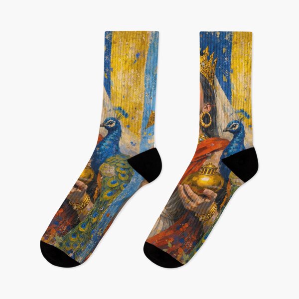 Item preview, Roman Goddess Juno with peacock – Queen of the Gods Painting designed and sold by GalleryKauffeld.
