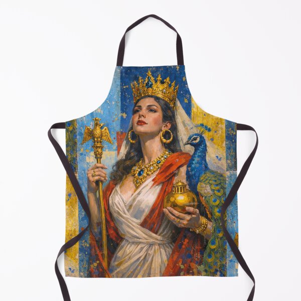 Item preview, Roman Goddess Juno with peacock – Queen of the Gods Painting designed and sold by GalleryKauffeld.