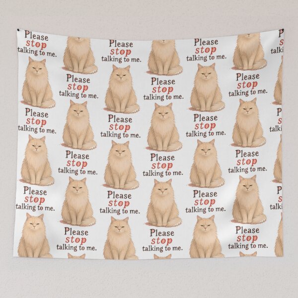 Item preview, I Am Exhausted By Your Existence Sarcastic Cat Art designed and sold by SarcasmAndSpite.