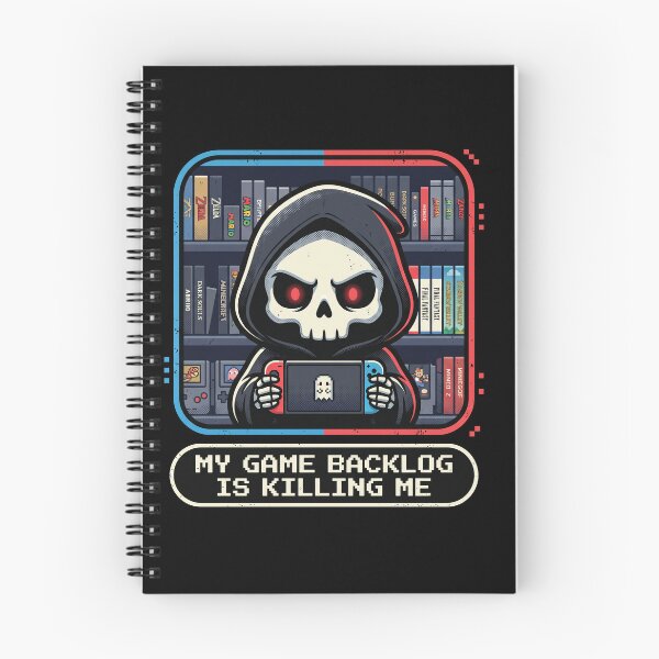 Item preview, Funny Gamer Meme My Game Backlog Is Killing Me Grim Reaper designed and sold by AdyKurniawan.