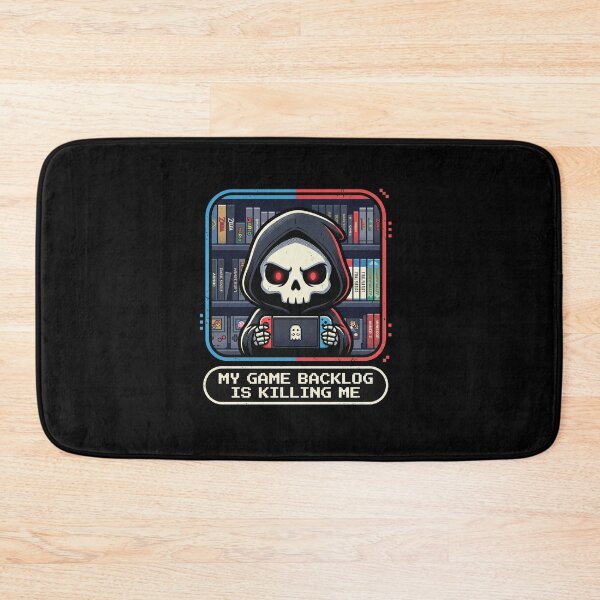 Item preview, Funny Gamer Meme My Game Backlog Is Killing Me Grim Reaper designed and sold by AdyKurniawan.