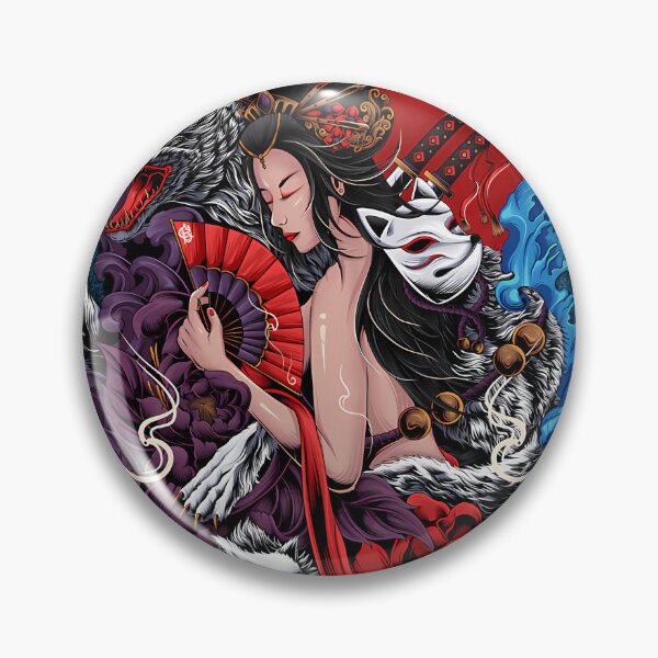 Item preview, Geisha x Wolf designed and sold by MythosBotany.