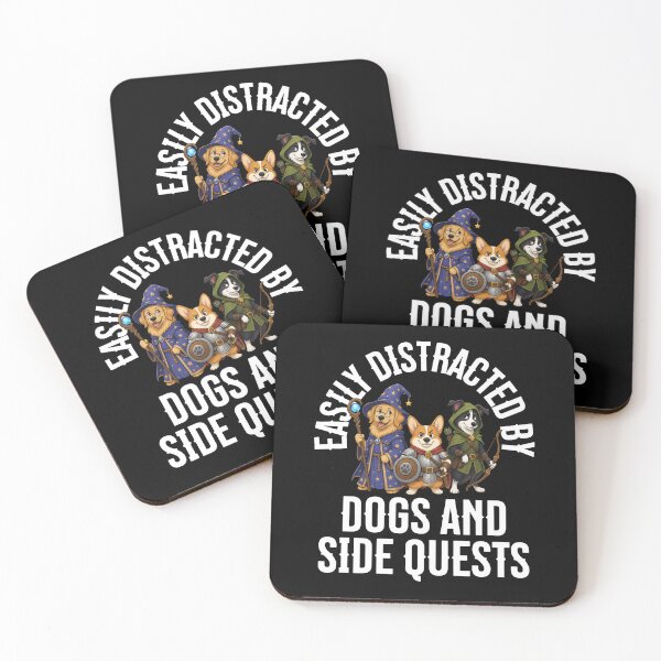 Item preview, Easily Distracted by Dogs and Side Quests designed and sold by Studio Bankai.