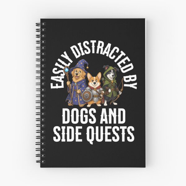 Item preview, Easily Distracted by Dogs and Side Quests designed and sold by Studio Bankai.