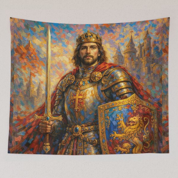 Item preview, Knight of the Kingdom – Medieval Painting designed and sold by GalleryKauffeld.