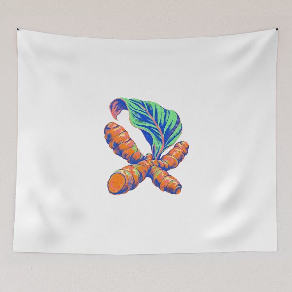 Item preview, Fluorescent Turmeric Fan designed and sold by The-Art-of-D.