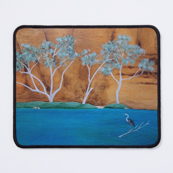 Item preview, Ormiston Gorge with Heron designed and sold by VictoriaAugust.