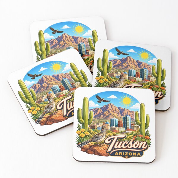 Item preview, Tucson, Arizona / Desert City designed and sold by Myra365Art.