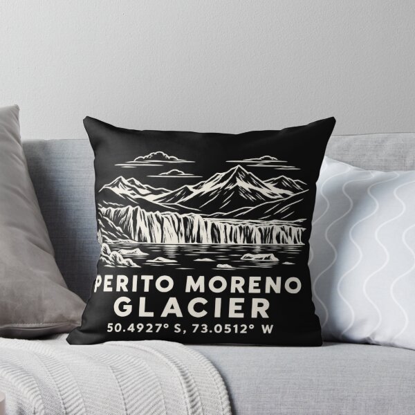 Item preview, Perito Moreno Glacier Coordinates – Patagonia Line Art designed and sold by ChicClicker.