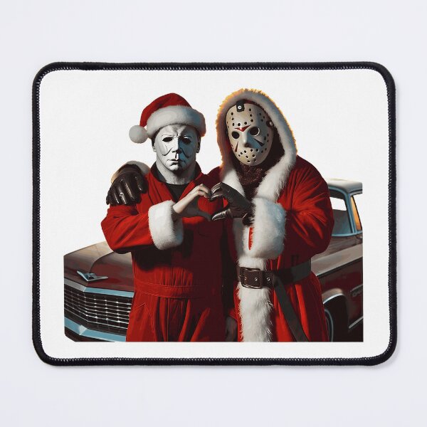 Item preview, Michael Myers & Jason Santa Horror Christmas Design designed and sold by yirwin095.