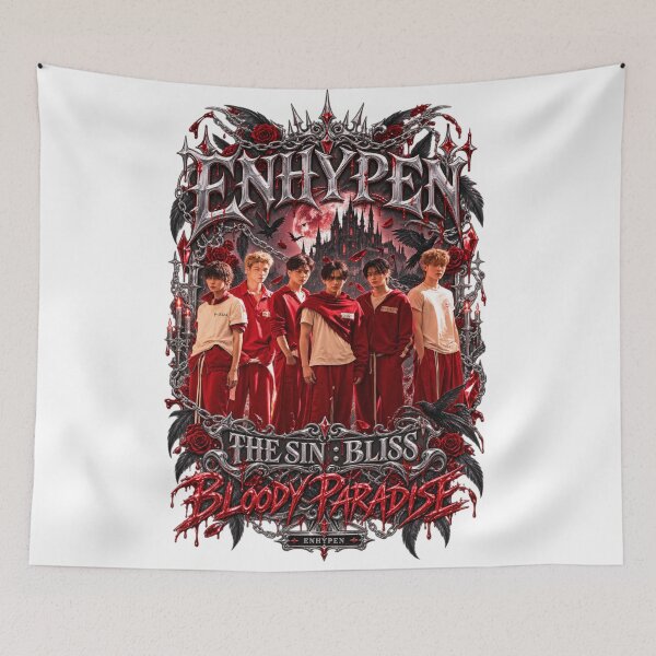 Item preview, ENHYPEN Bloody Paradise Official MV Group Art designed and sold by Valeree Store.