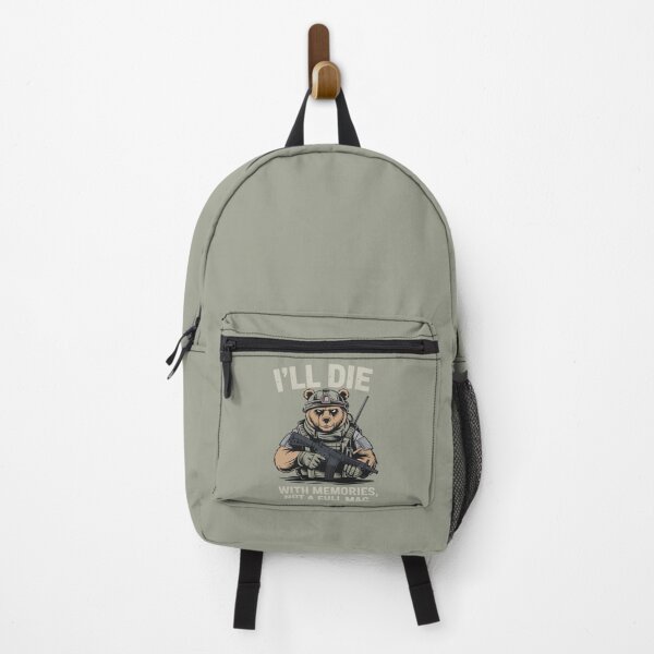 Item preview, I’ll Die With Memories Not a Full Mag Military Bear designed and sold by SkymarArt.