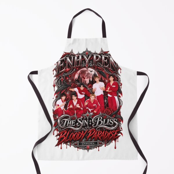 Item preview, ENHYPEN Bloody Paradise Red Tracksuit Group Photo designed and sold by Valeree Store.