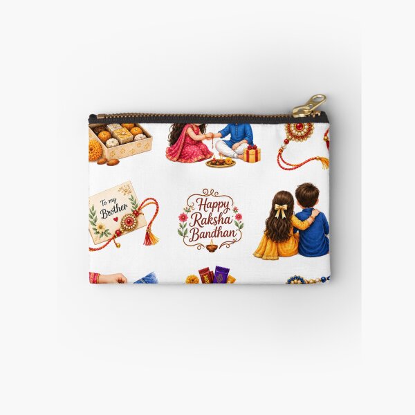 Item preview, Happy Raksha Bandhan Brother Sister Cute Indian Festival Aesthetic Sticker Sheet designed and sold by Rehnair.