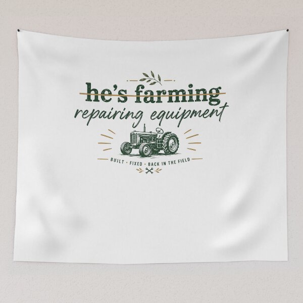 Item preview, He's Farming Repairing Equipment Funny Farmer Mechanic designed and sold by Souck12.