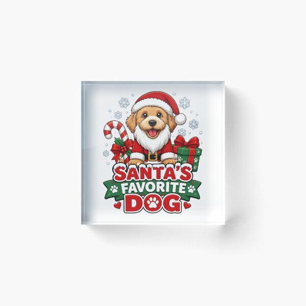 Item preview, Santa's Favorite Dog Cute Santa Puppy Christmas Design designed and sold by LiviuGligoros.