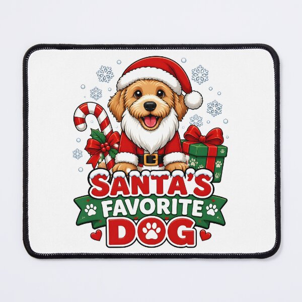 Item preview, Santa's Favorite Dog Cute Santa Puppy Christmas Design designed and sold by LiviuGligoros.