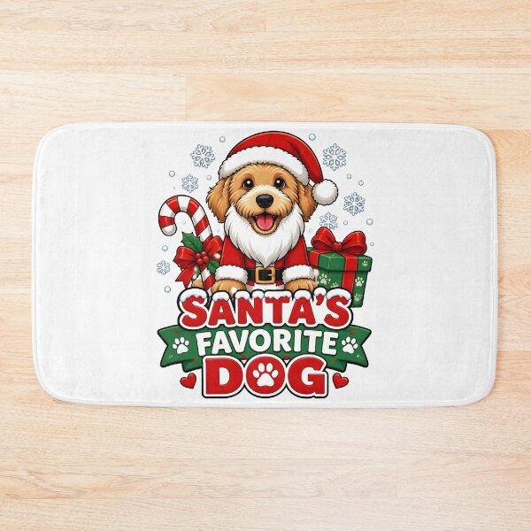 Item preview, Santa's Favorite Dog Cute Santa Puppy Christmas Design designed and sold by LiviuGligoros.