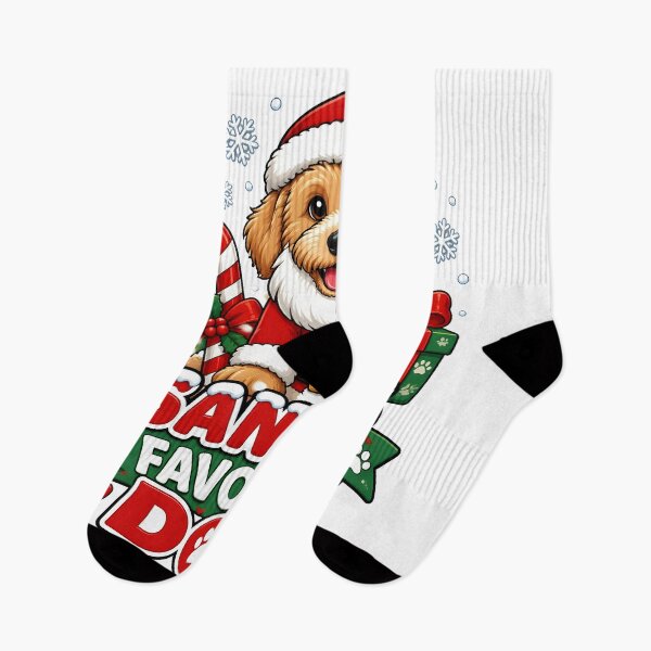 Item preview, Santa's Favorite Dog Cute Santa Puppy Christmas Design designed and sold by LiviuGligoros.