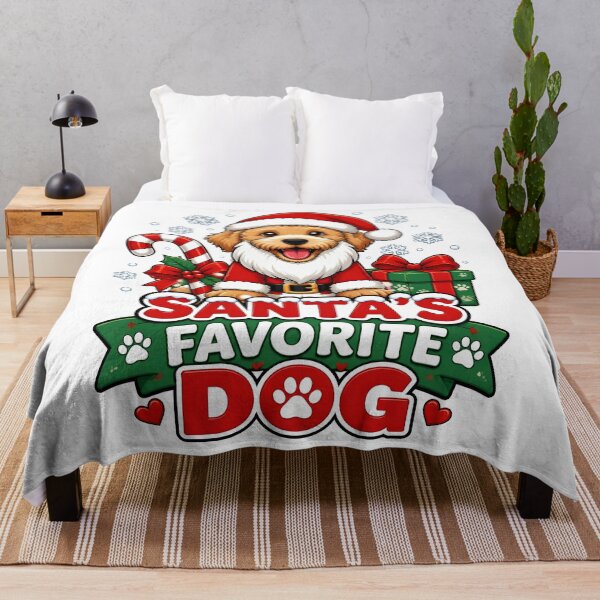 Item preview, Santa's Favorite Dog Cute Santa Puppy Christmas Design designed and sold by LiviuGligoros.