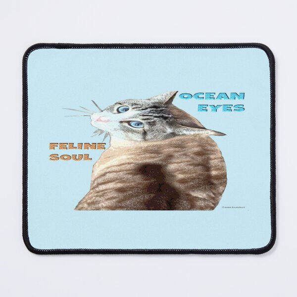 Item preview, Cat with Ocean Eyes and a Feline Soul designed and sold by kristalcurt.